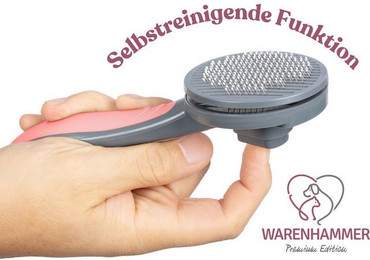 Produktbild von Warenhammer Fellbürste Haustierbürste Hundebürste Katzenbürste
