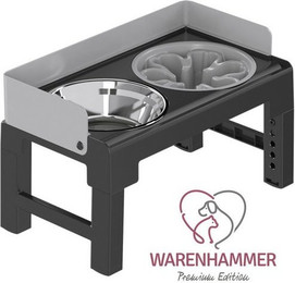 Produktbild von Warenhammer Höhenverstellbares Hundenapf-Set 3-in-1 aus Edelstahl