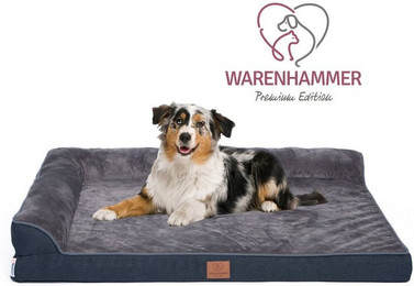 Produktbild von Warenhammer Tierbett Orthopädisches Premium Hundebett, flauschig weich, Abnehmbar,Waschbar, verschiedene Grössen