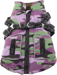 Produktbild von Warme Hundejacke Stilvoll Winddicht Verdickt Kälteschutz Reflektierender Hunde-Wintermantel mit Brust M(for 4-6.5kg)