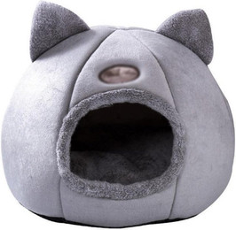 Produktbild von Warmes Katzenbett für den Winter halbgeschlossen