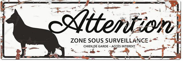 Produktbild von Warnanzeigetafel D&D Home German Shepherd F