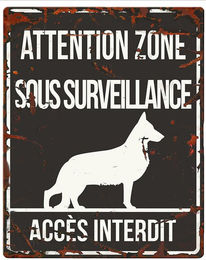 Produktbild von Warnanzeigetafel D&D Home German Shepherd F