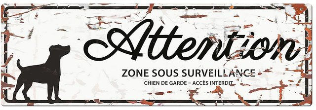 Produktbild von Warnanzeigetafel D&D Home Jack Russel F