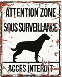 Produktbild von Warnanzeigetafel D&D Home Rottweiler F