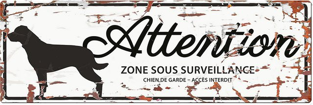 Produktbild von Warnanzeigetafel D&D Home Rottweiler F