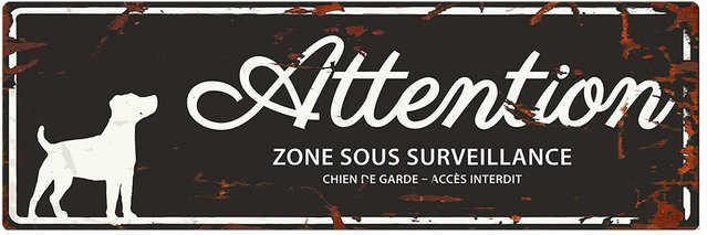 Produktbild von Warnanzeigetafel D&D Home Square Dachshund F