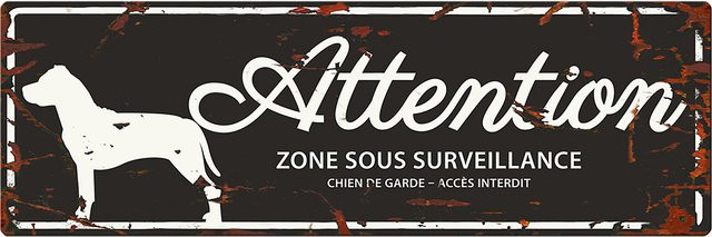Produktbild von Warnanzeigetafel D&D Home Square German S. F