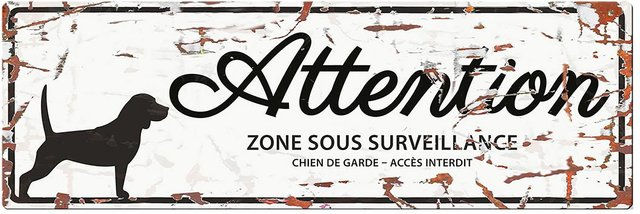 Produktbild von Warnanzeigetafel D&D Home Square Jack Russel F