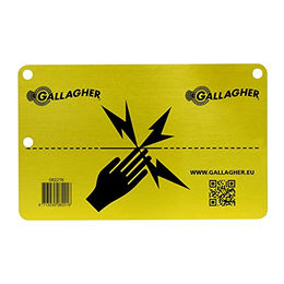 Warnschild - Achtung Elektrozaun Aluminium Gallagher – Bild 1 von 2