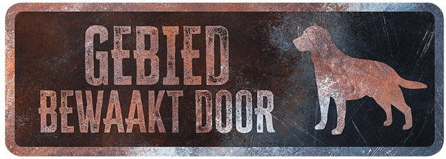 Produktbild von Warnschild französischer Labrador D&D Home
