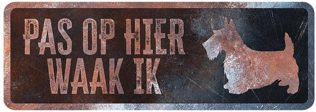 Produktbild von Warnschild Französischer Terrier D&D Home