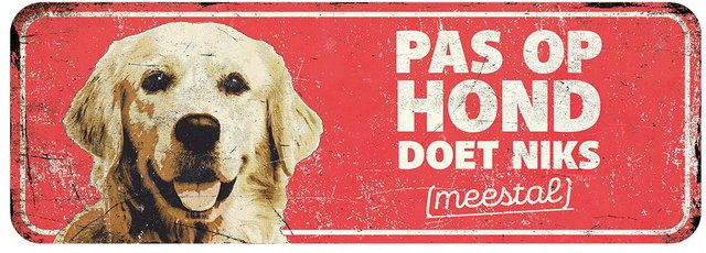 Produktbild von Warnschild golden retriever de D&D Home