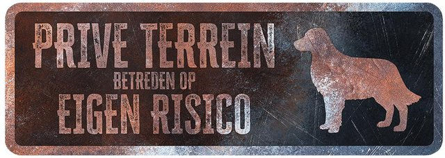 Produktbild von Warnschild Golden Retriever Französisch D&D Home