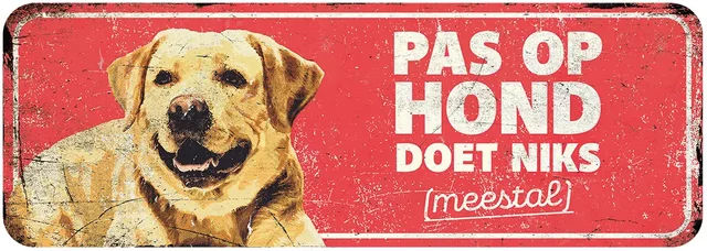 Produktbild von Warnschild labrador de D&D Home
