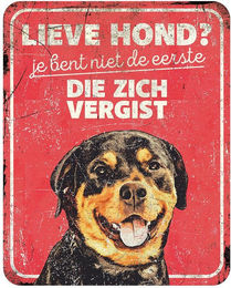 Produktbild von Warnschild rottweiler de D&D Home