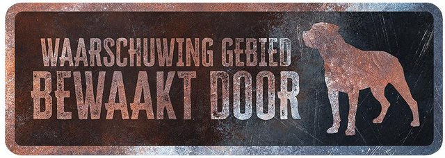 Produktbild von Warnschild rottweiler deutsch D&D Home