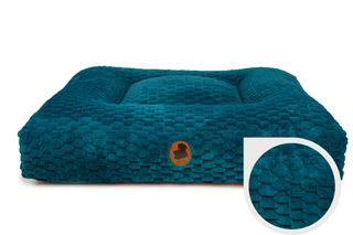 Produktbild von Wau-Bed Hexa Petrol - M eckig 100 x 80 cm