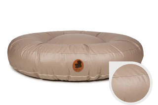 Produktbild von Wau-Bed Kunstleder - Taupe / Oval / L (120x100cm)