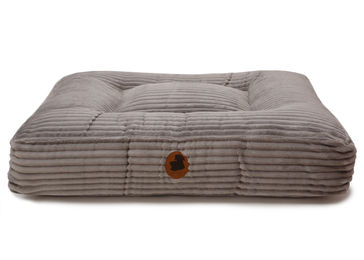 Produktbild von Wau-Bed Kuschelcord - Light Grey / Eckig / S (80x60cm)