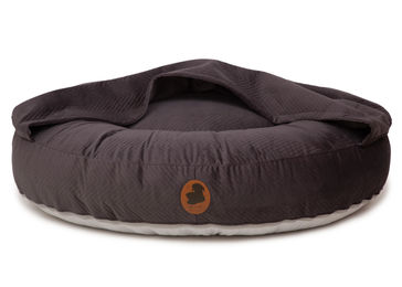 Produktbild von Wau-Bed mit Höhle ZickZack Dark Grey / Oval / XL (140x120cm)