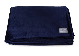 Produktbild von Wau-Plaid Sofadecke - Dark Blue