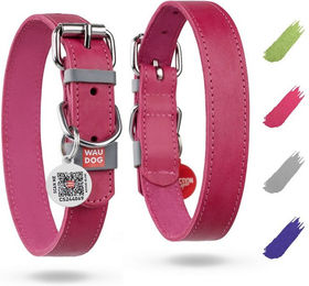 WAUDOG Hunde-Halsband Lederhalsband Halsband verstellbar, Leder, für große und mittelgroße Hunde – Bild 1 von 5