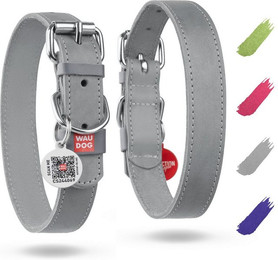 Produktbild von WAUDOG Hunde-Halsband Lederhalsband Halsband verstellbar, Leder, für große und mittelgroße Hunde