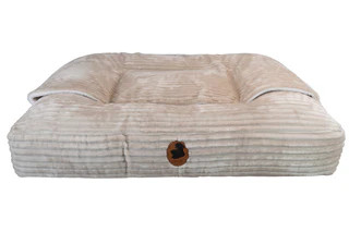 Produktbild von Wechselbezug mit Höhle - Kuschelcord Creme / Oval / XL (140x120cm)
