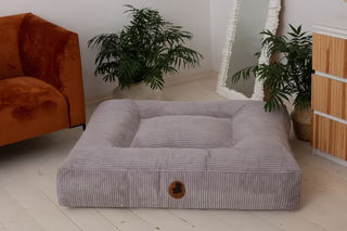 Produktbild von Wechselbezug "Wau-Effekt" Cord - Light Grey / Eckig / L (120x100cm)