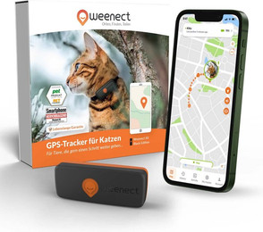 Produktbild von Weenect XS GPS-Tracker für Katzen Schwarz