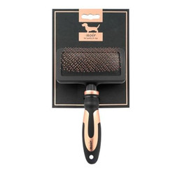 Produktbild von Weiche Slicker-Bürste für Hunde und Katzen Ebi Noir