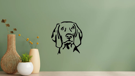 Produktbild von Weimaraner Kopf Wandtattoo Wandbild Wandsticker Wandaufkleber Wanddekoration