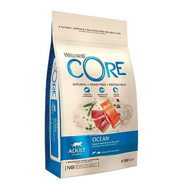 Produktbild von Wellness CORE Ocean Lachs & Thunfisch Katzenfutter trocken - 2 x 4 kg