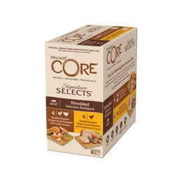 Produktbild von Wellness CORE Signature Selects Shredded Selection Mix Nassfutter für Katzen - 8 x 79 g