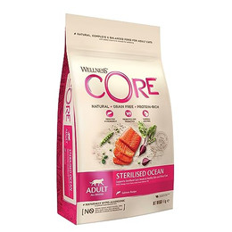 Produktbild von Wellness CORE Sterilised Ocean Lachs & Thunfisch Katzenfutter trocken - 4 kg