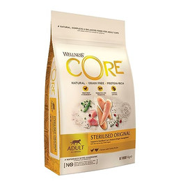Produktbild von Wellness CORE Sterilised Original Pute & Huhn Katzenfutter trocken - 4 kg