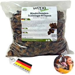 Produktbild von WEPO Rinderlungen - Hunde Leckerlis - Rinderlungen-Trainings-Happen, 100% Rindfleisch, luftgetrocknet!
