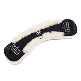 Produktbild von Werner Christ Western Lammfell Kleinpferdegurt anatomischer Western-Sattelgurt - 30 cm