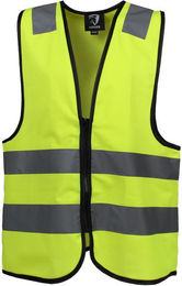 Produktbild von Weste mit fluoressents und reflektierendem Reißverschluss Horka