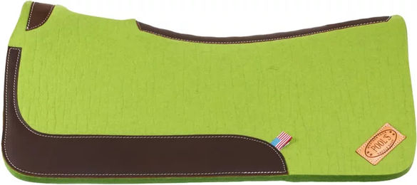 Produktbild von Western-Filz-Sattelpad für Pferde mit Lederverstärkung Pool's