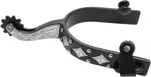 Produktbild von Western-Reitsporen mit Edelstahlverzierung Pool's