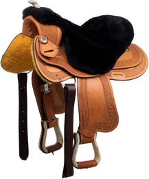 Produktbild von Western-Sattelschutzüberzug aus Schafsleder Pool's