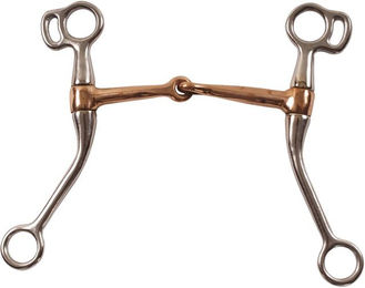 Produktbild von Western Snaffle für Pferde mit kupfernem Mundstück und langen Seitenteilen Pool's