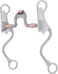 Produktbild von Western Snaffle mit Rollen und Kupfertrinsen für Pferde Metalab FG