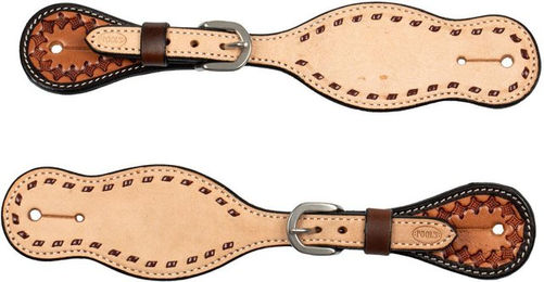 Produktbild von Westerngurt für Pferde aus Leder Pool's 2 Tone