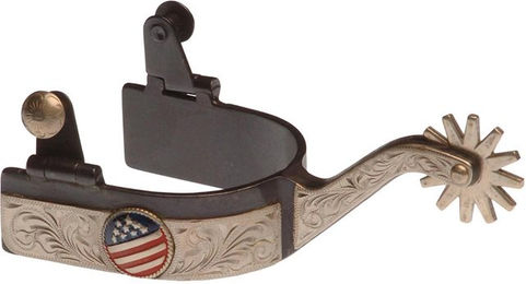 Produktbild von Westernreitsporen mit USA-Flagge Pool's