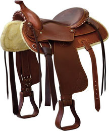 Produktbild von Westernsattel für Pferde Lakota Reiner Silver Wire