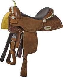 Produktbild von Westernsattel für Pferde Pool's Barrel Rawhide