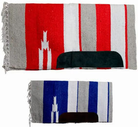 Produktbild von Westernsatteldecke mit Gurtdurchführung aus Leder Natowa